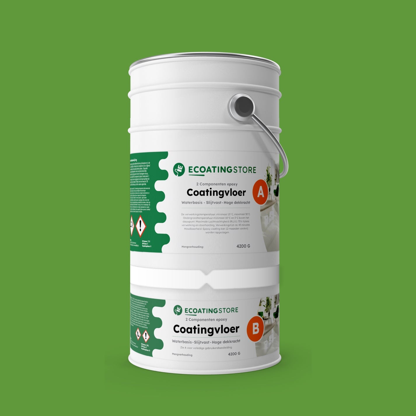 Garage vloercoating - RAL 6018