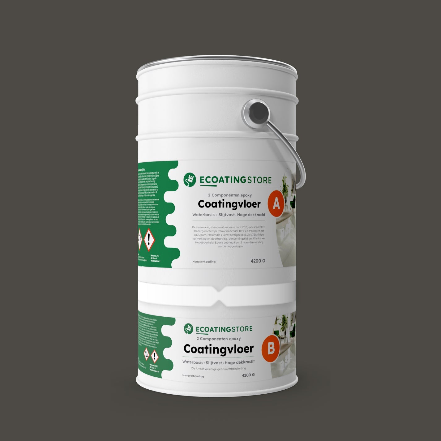 Garage vloercoating - RAL 7022