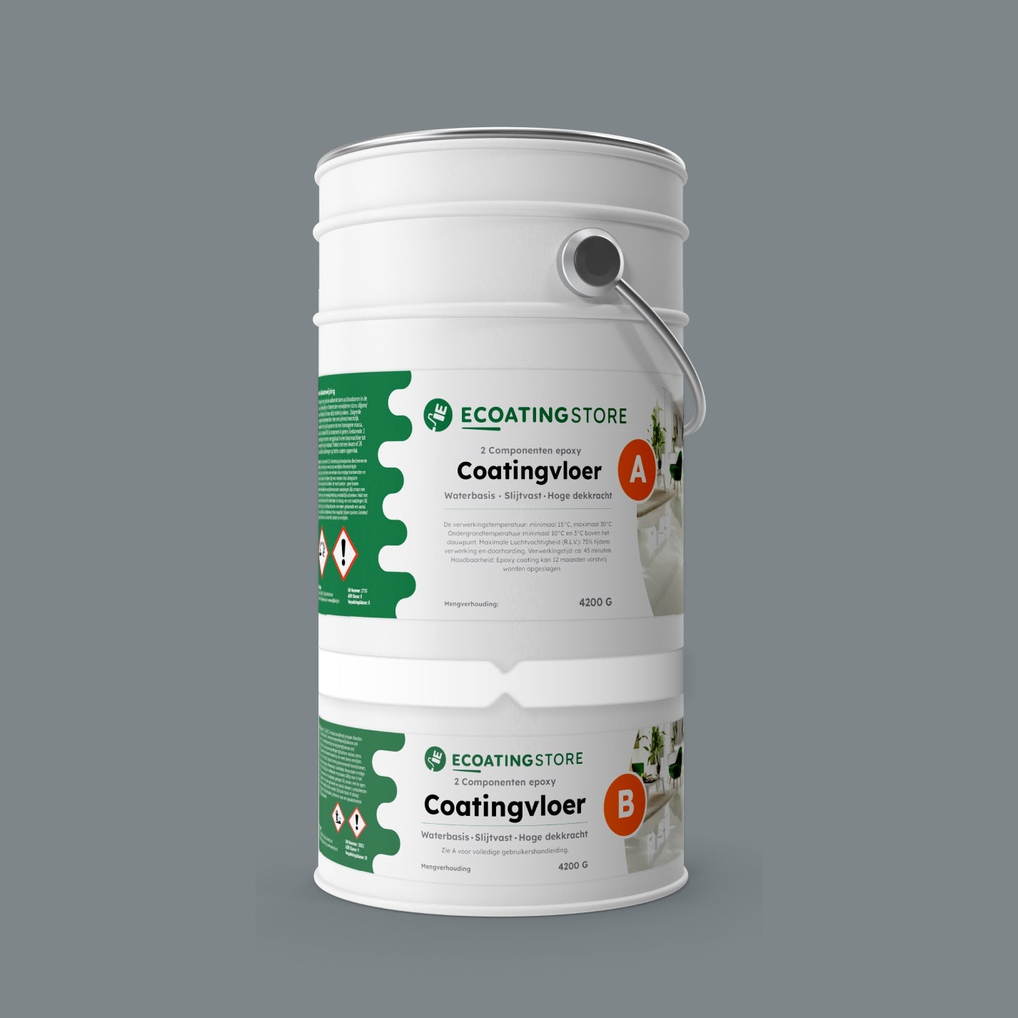 Garage vloercoating - RAL 7046