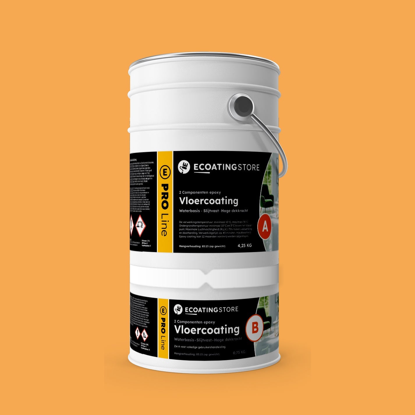 Garage vloercoating - RAL 1017