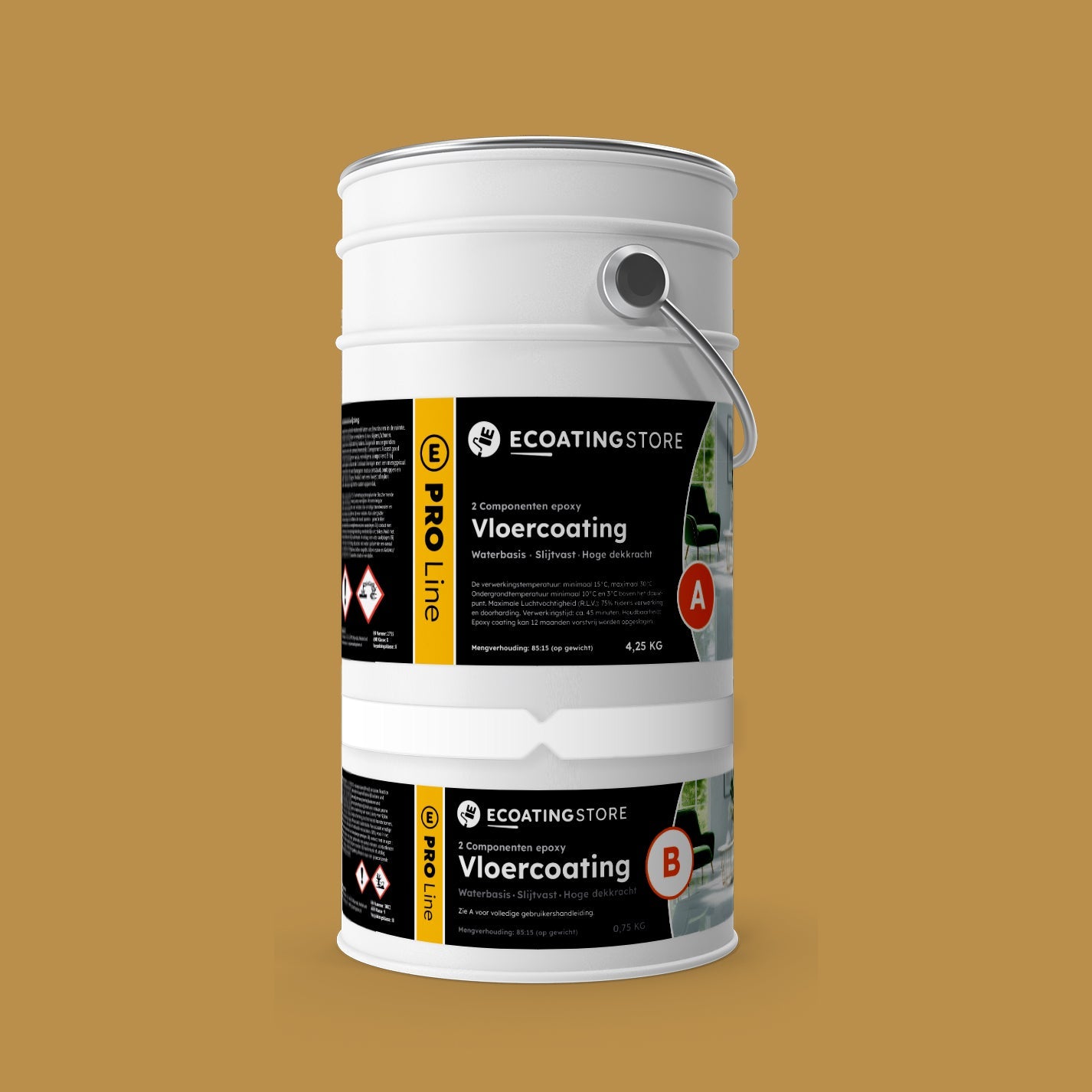 Garage vloercoating - RAL 1024