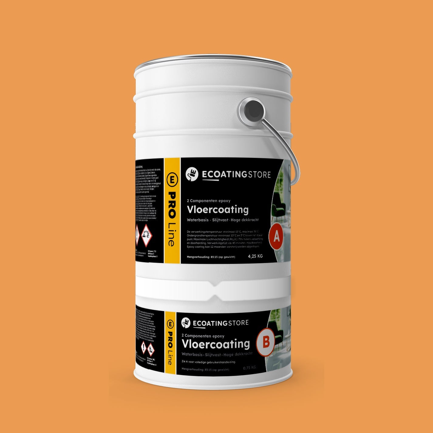 Garage vloercoating - RAL 1034