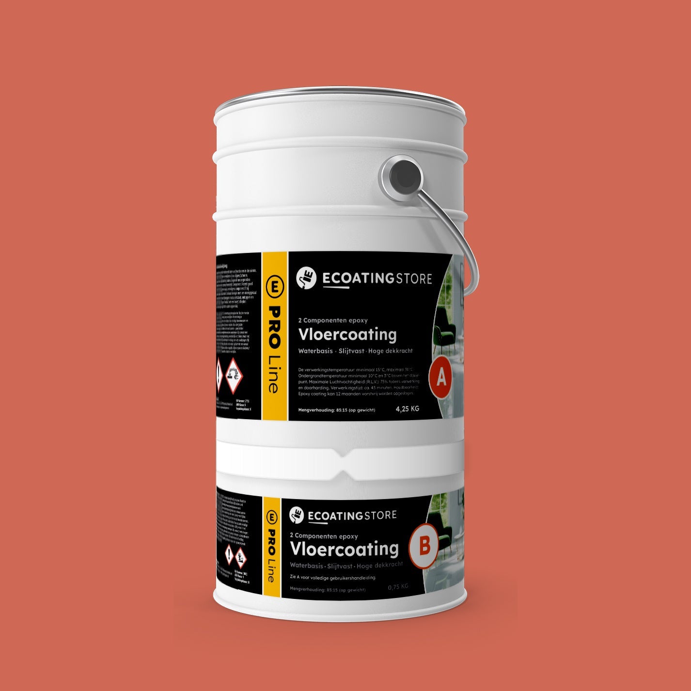 Garage vloercoating - RAL 3022