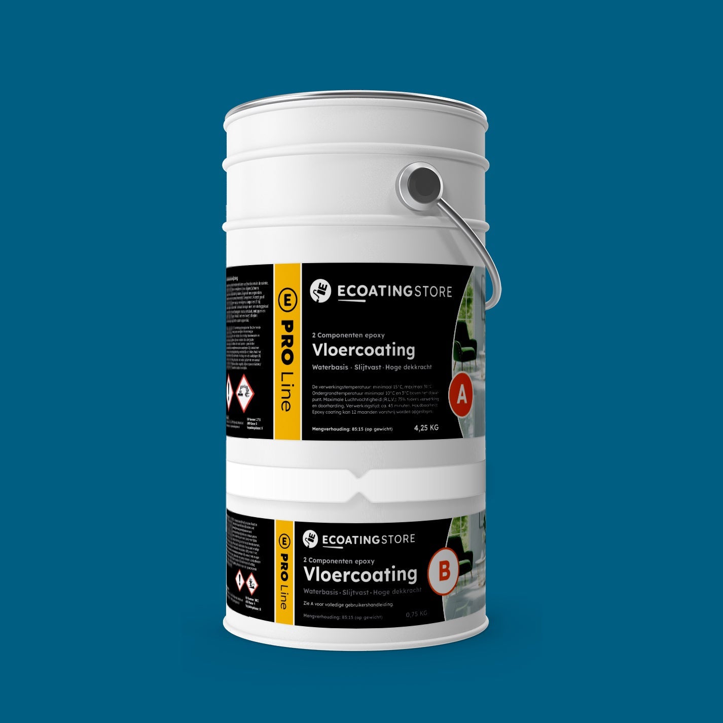 Garage vloercoating - RAL 5019