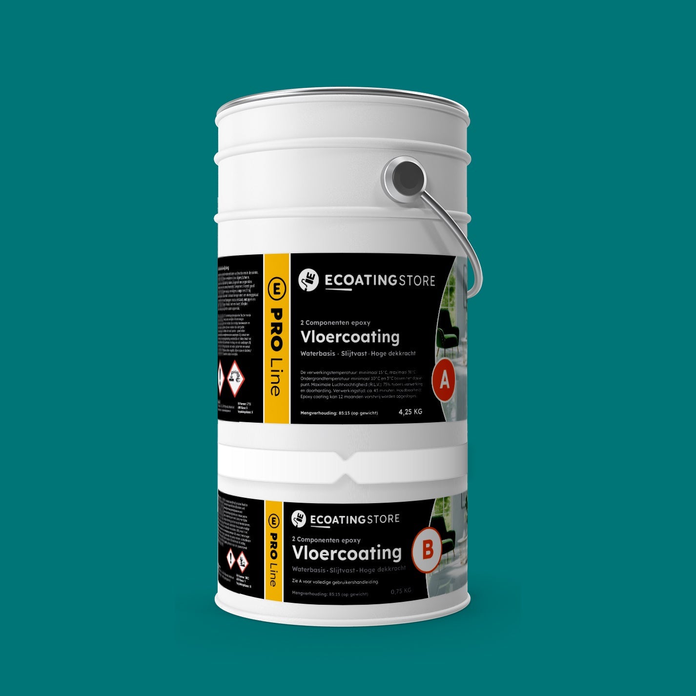 Garage vloercoating - RAL 5021