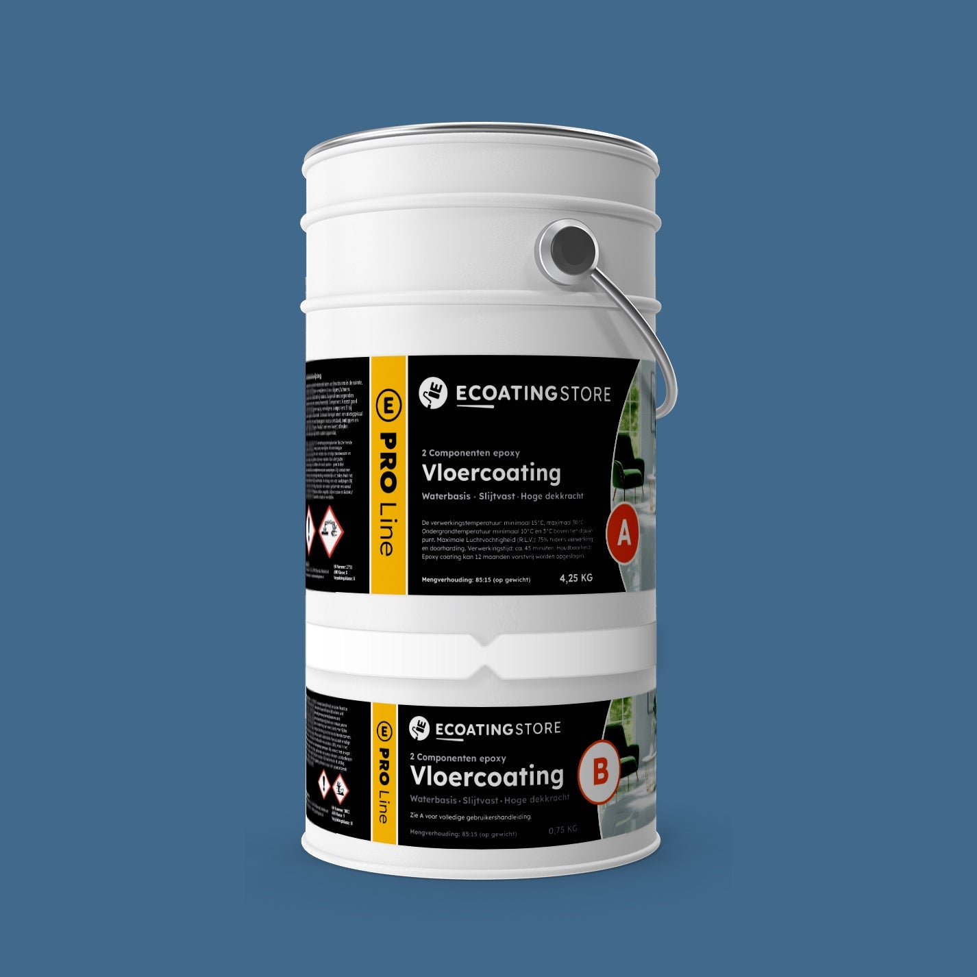 Garage vloercoating - RAL 5023