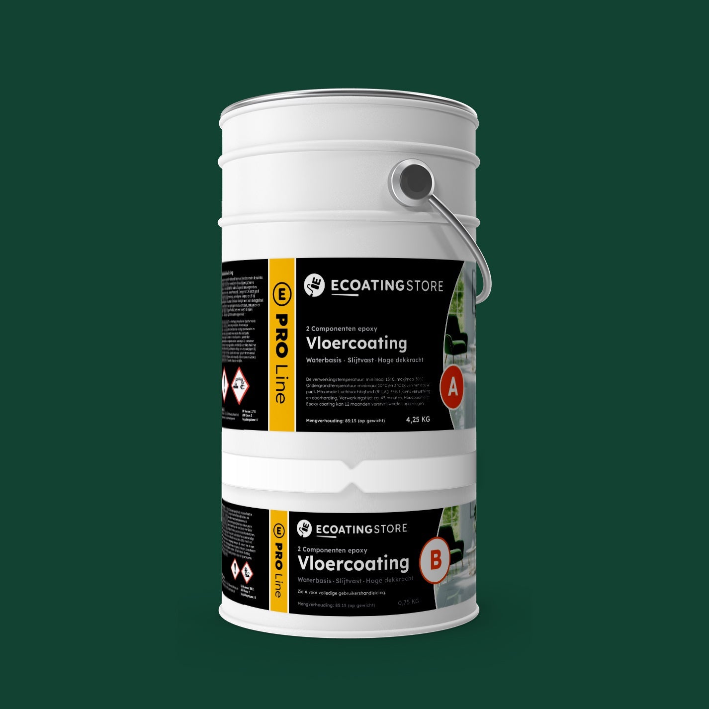 Garage vloercoating - RAL 6005