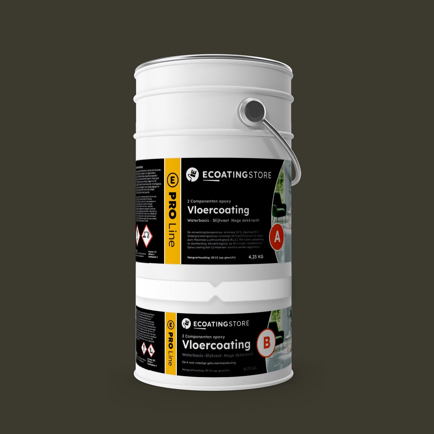 Garage vloercoating - RAL 6006