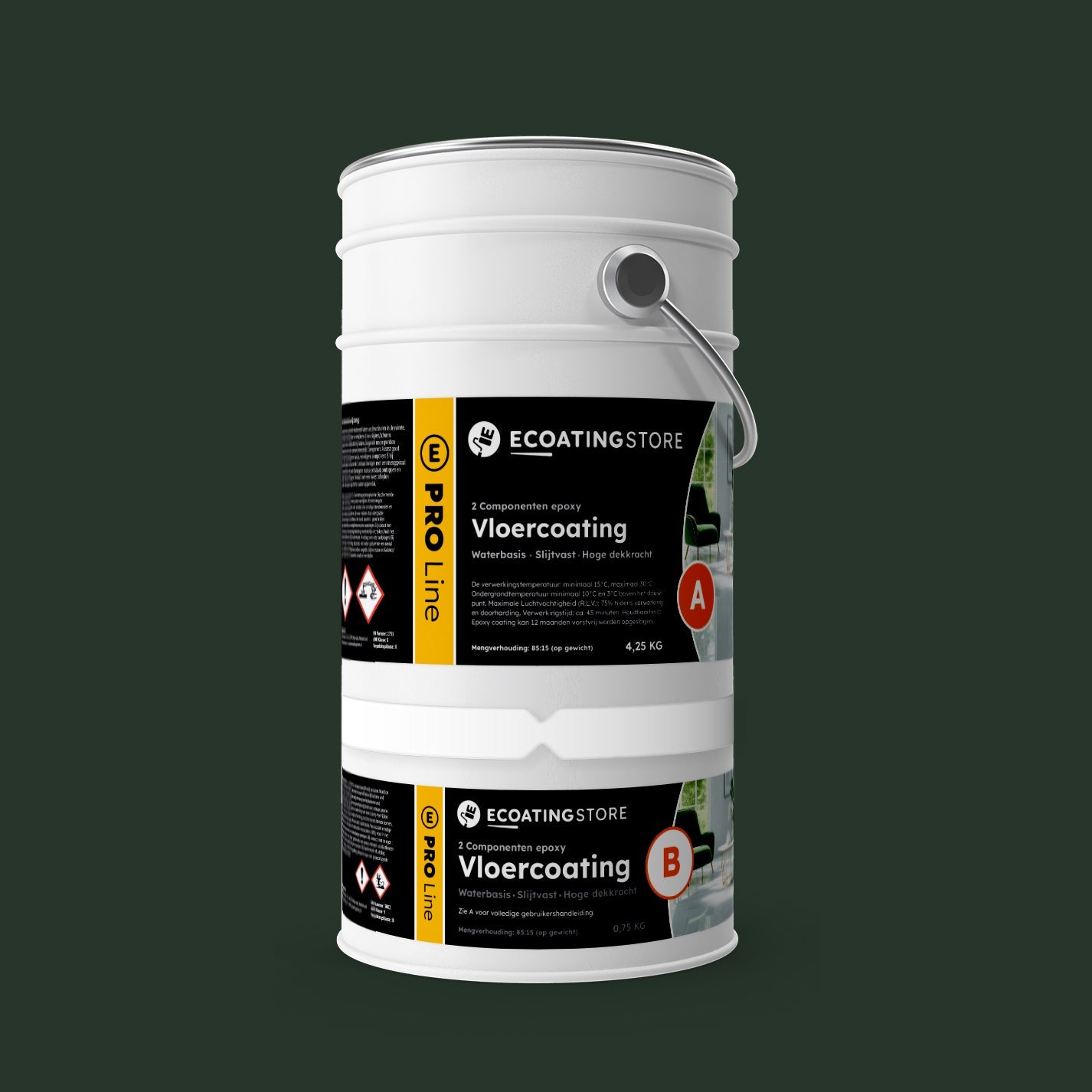 Garage vloercoating - RAL 6009