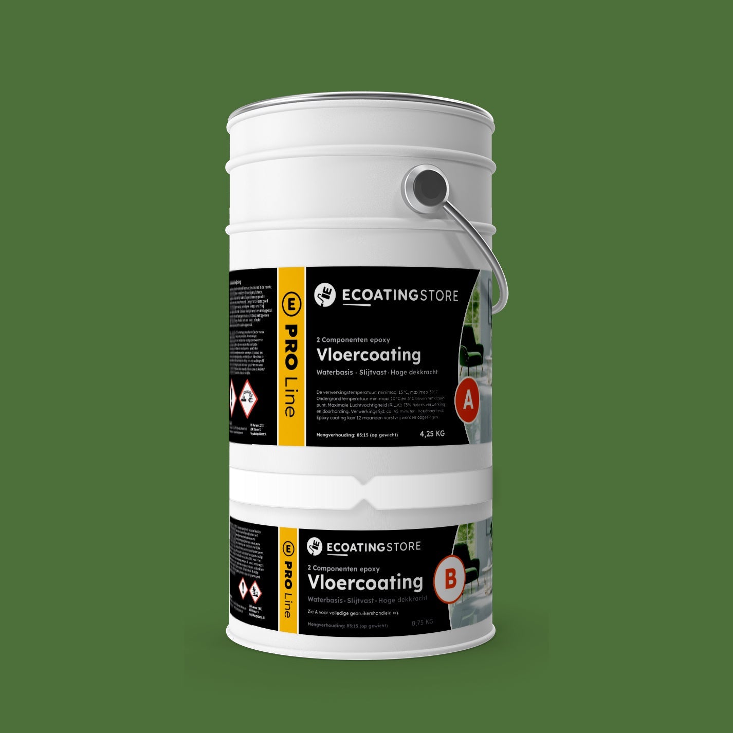 Garage vloercoating - RAL 6010