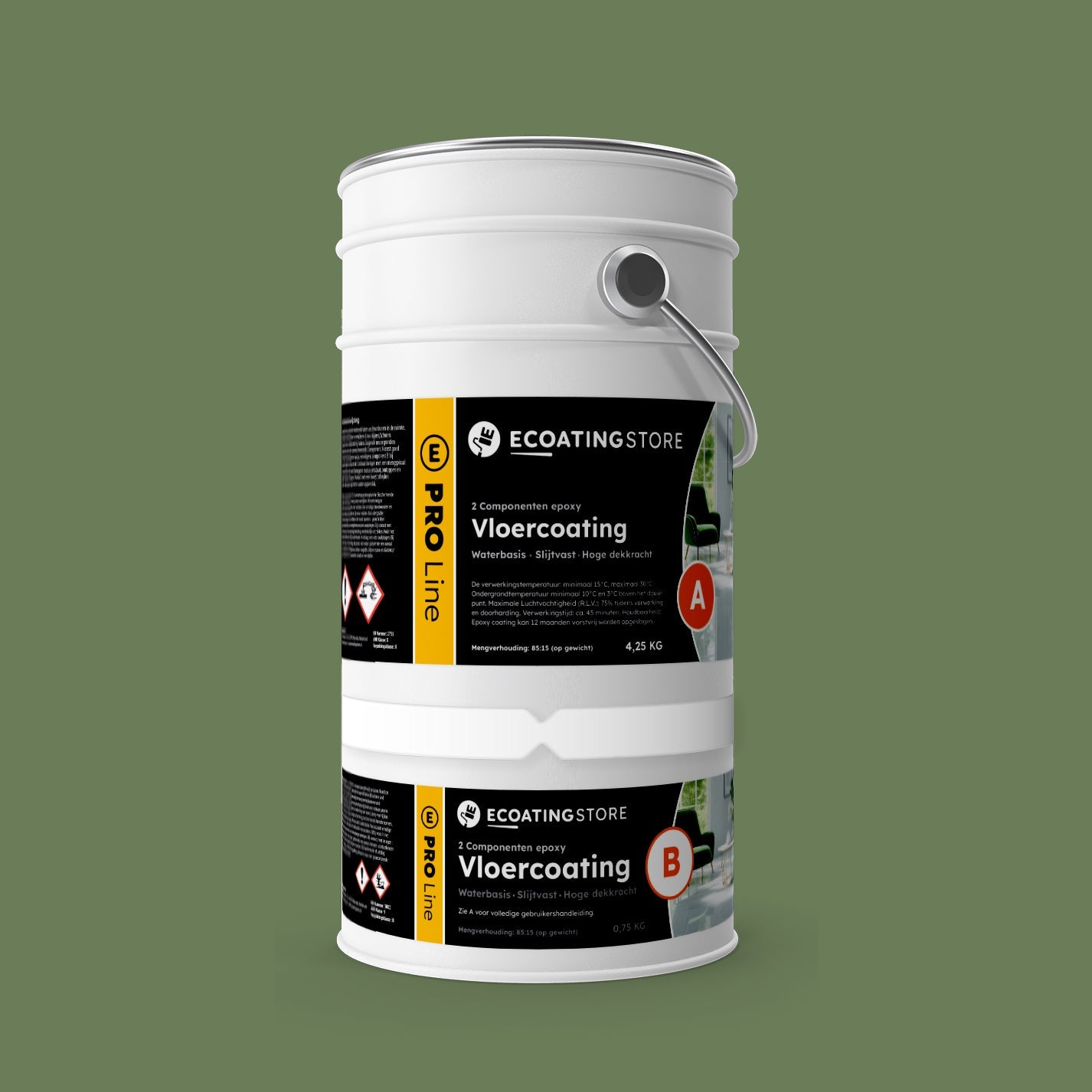 Garage vloercoating - RAL 6011