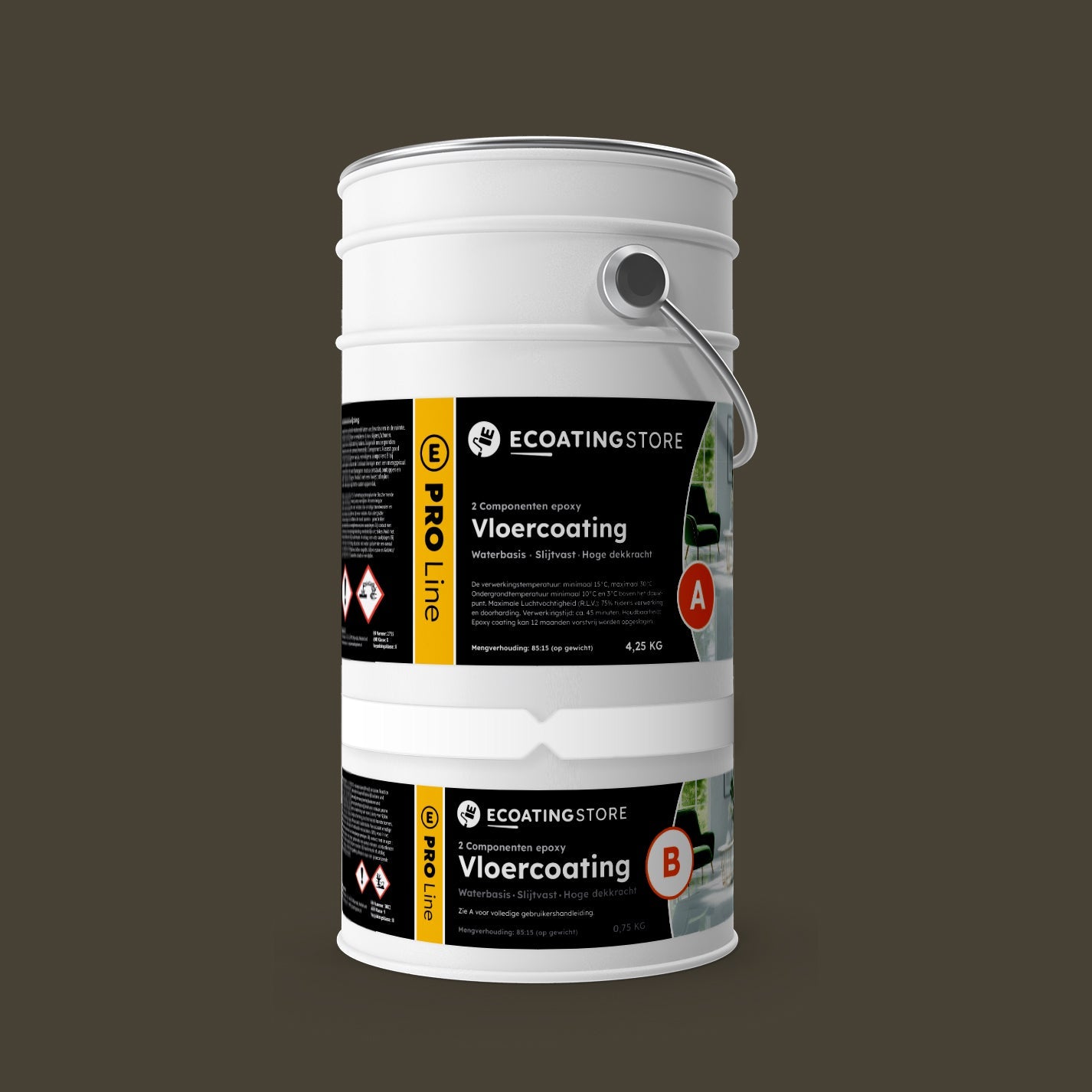 Garage vloercoating - RAL 6014