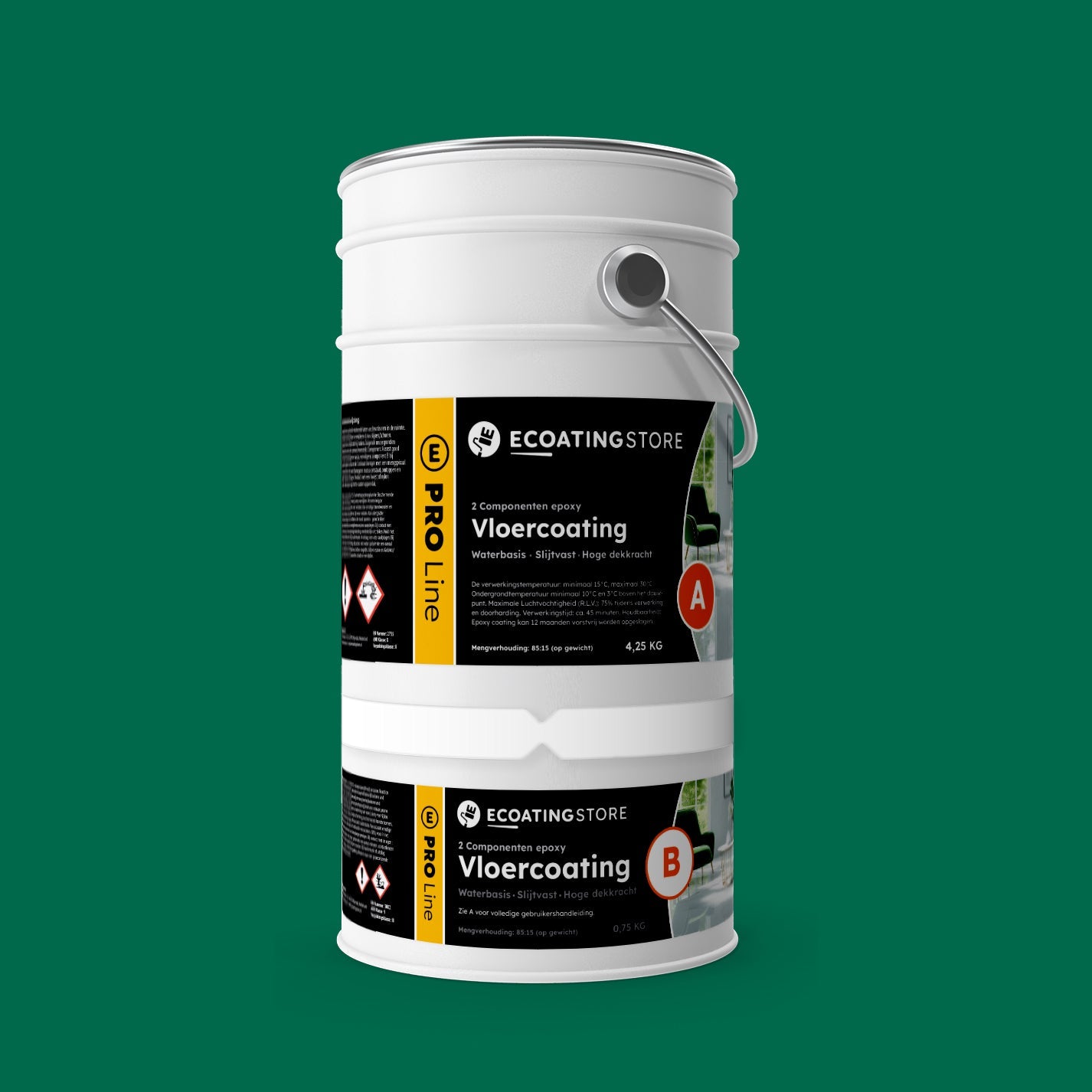 Garage vloercoating - RAL 6016