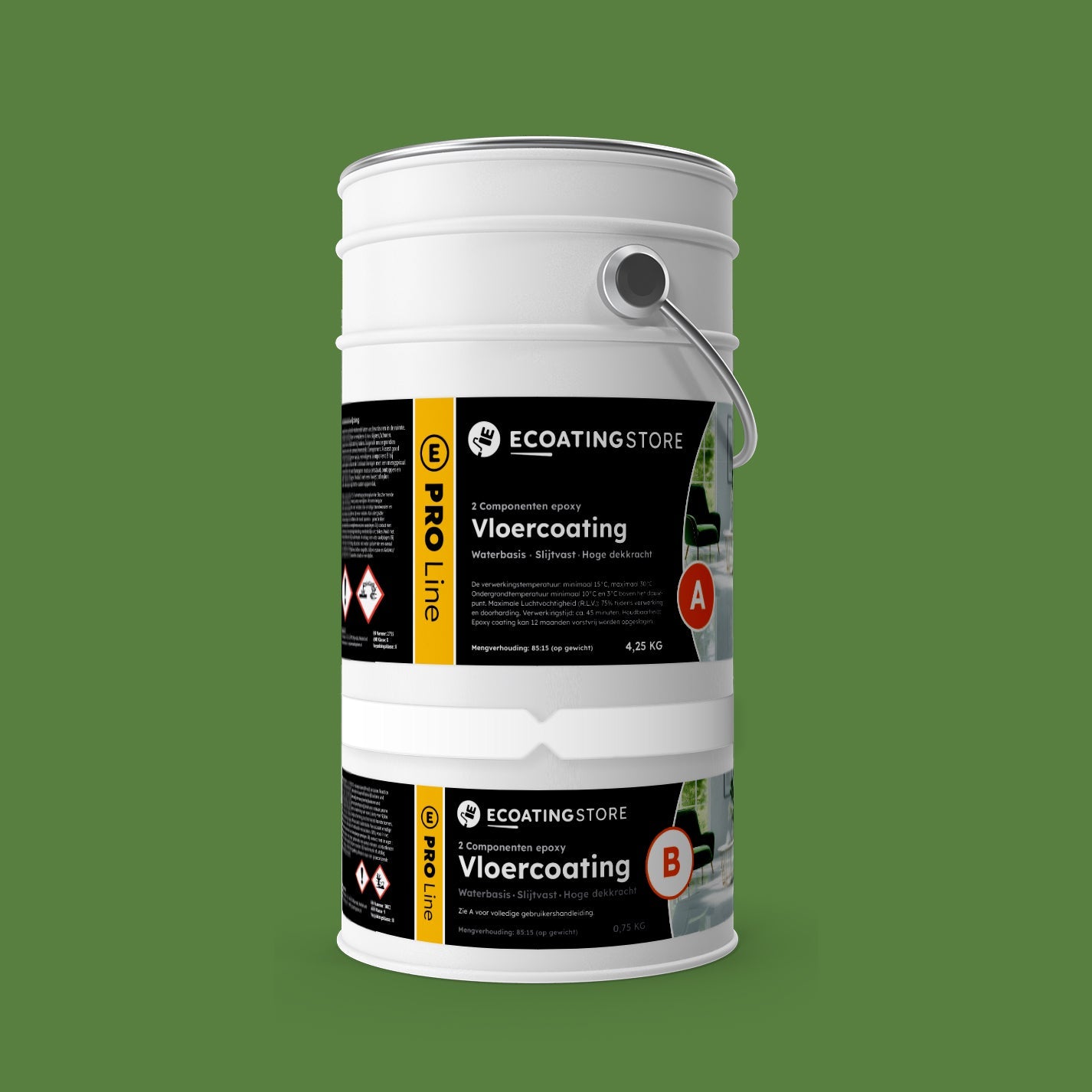 Garage vloercoating - RAL 6017