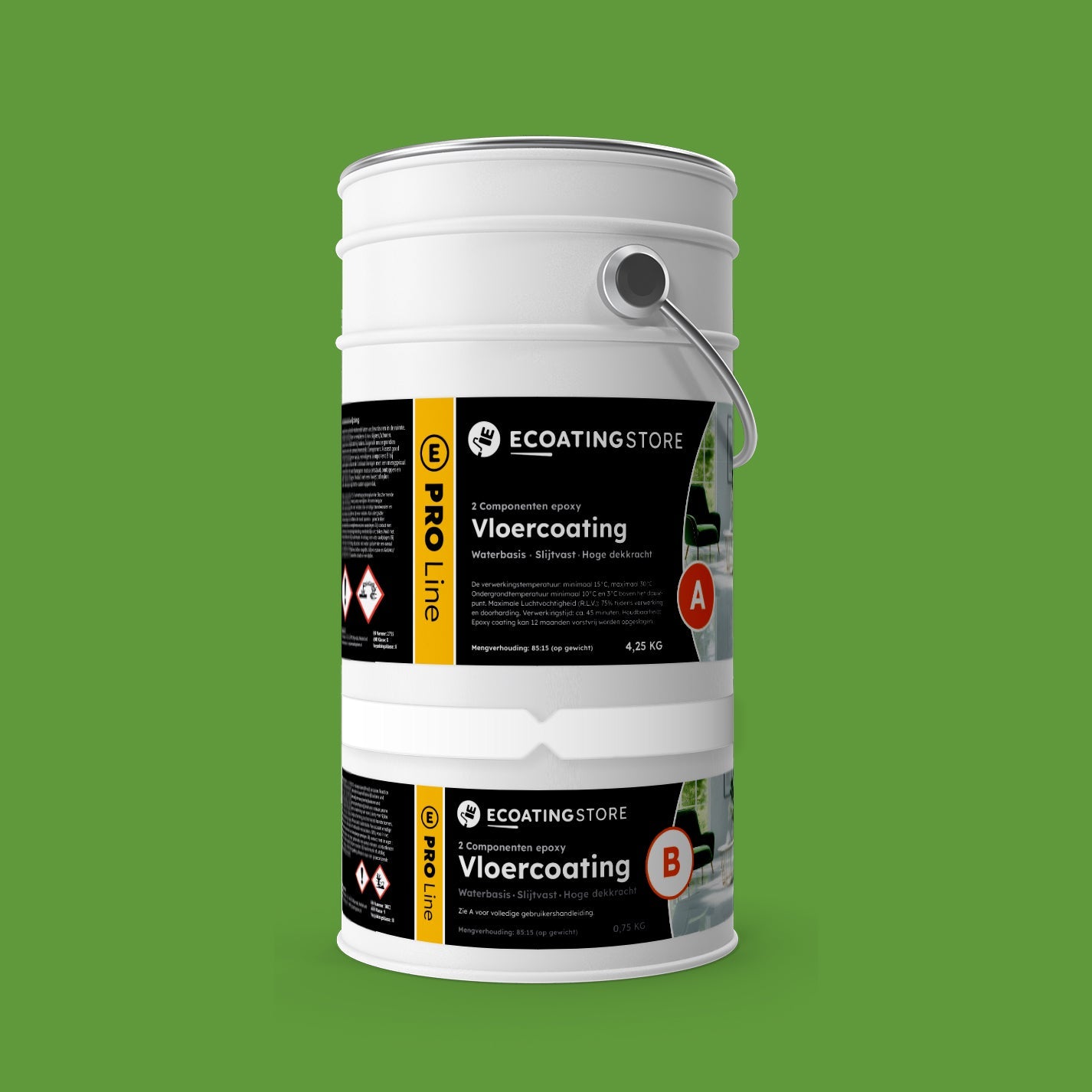 Garage vloercoating - RAL 6018