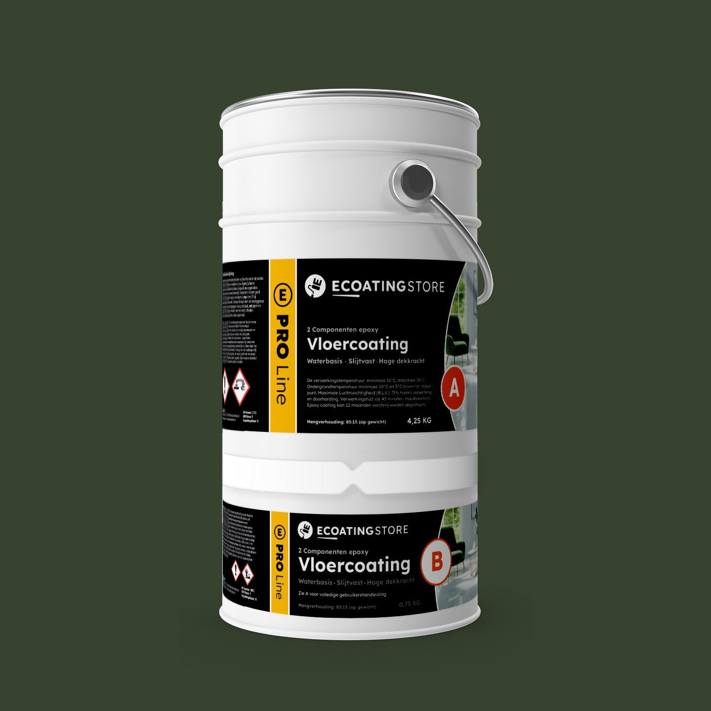 Garage vloercoating - RAL 6020