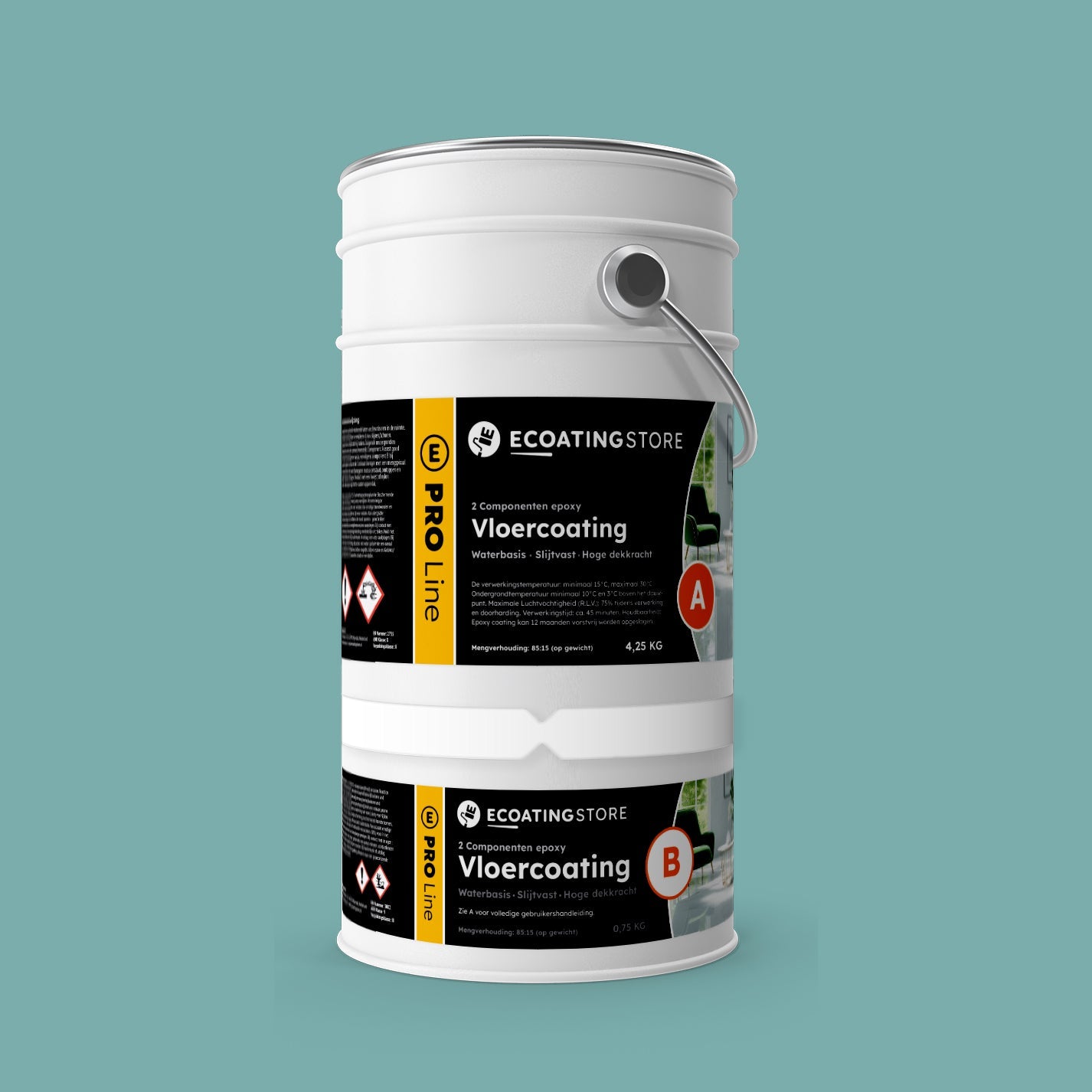 Garage vloercoating - RAL 6034