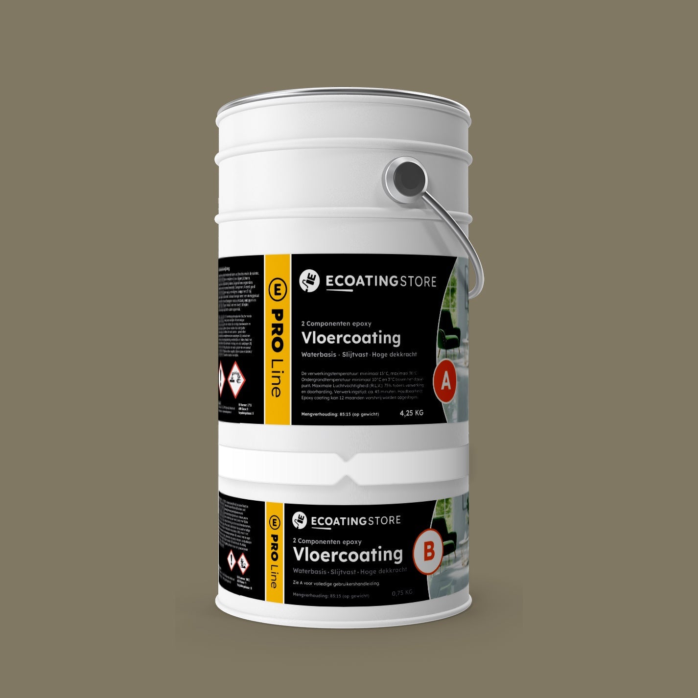 Garage vloercoating - RAL 7002