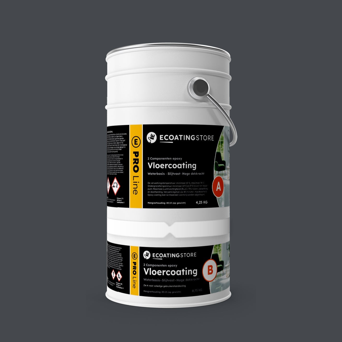 Garage vloercoating - RAL 7024