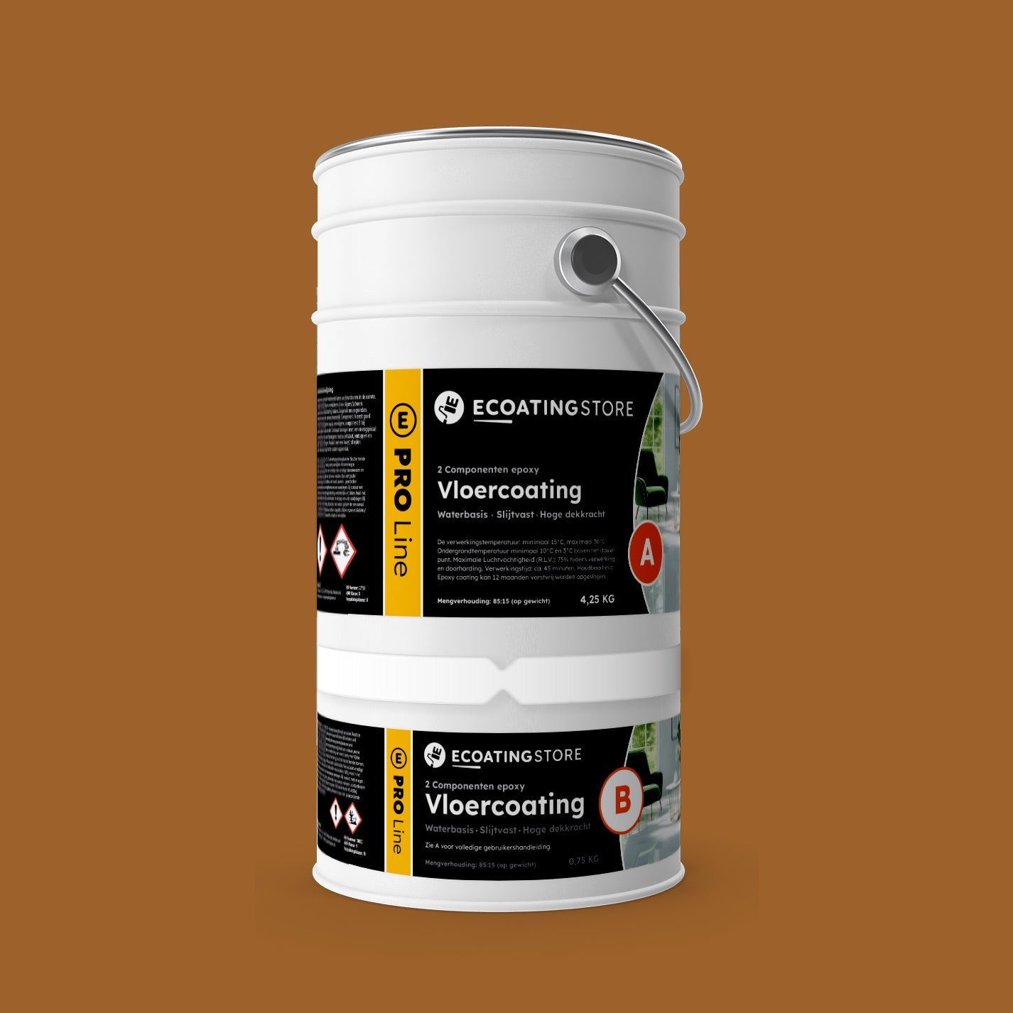 Garage vloercoating - RAL 8001