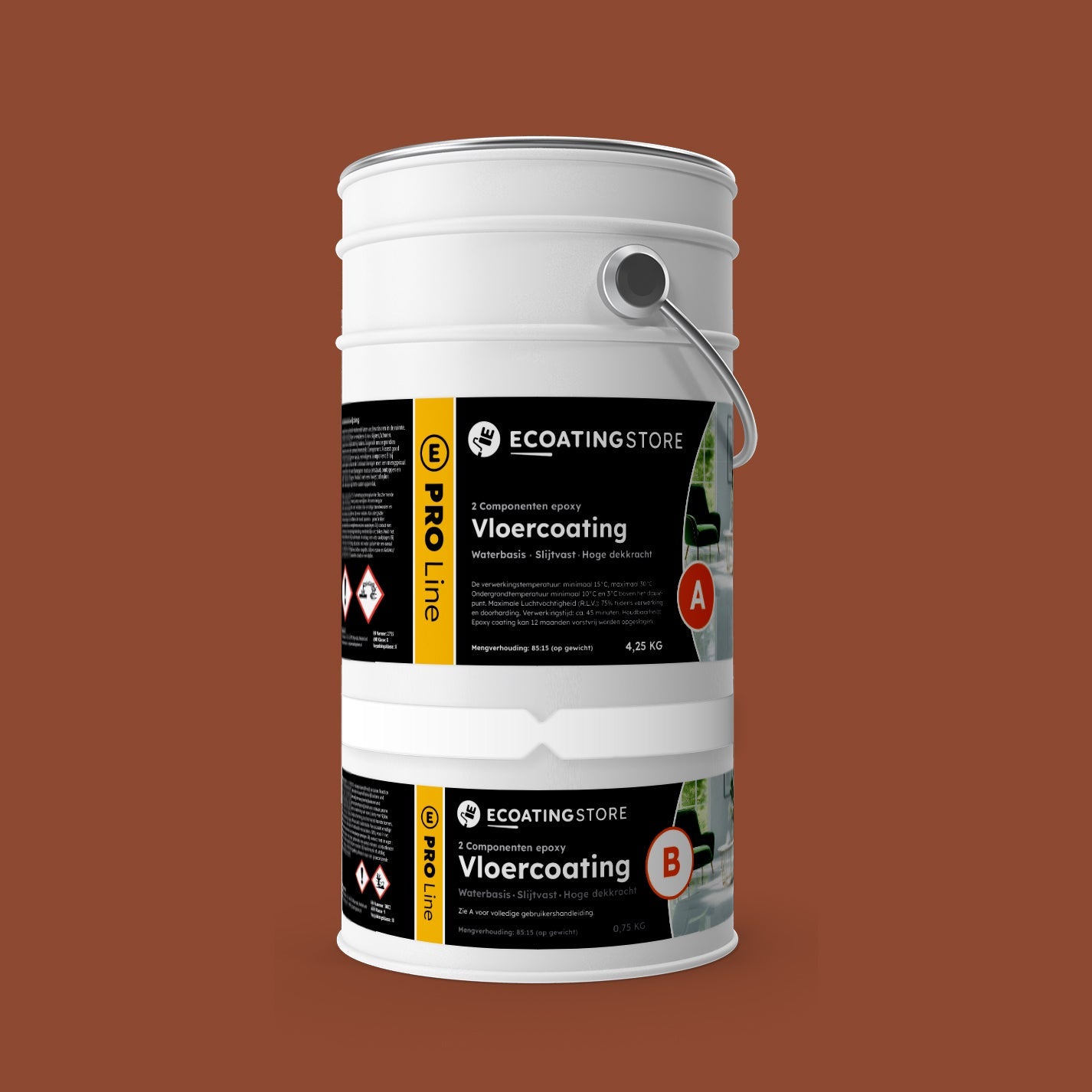 Garage vloercoating - RAL 8004