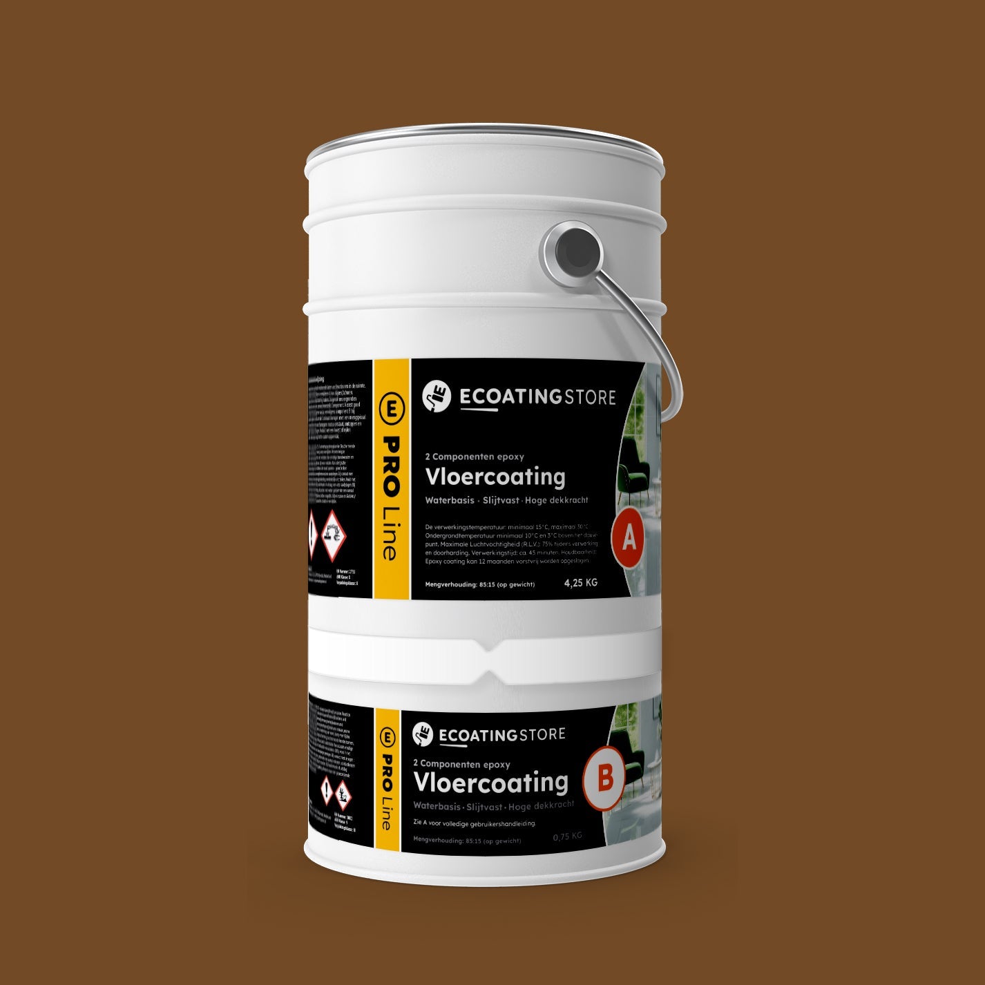 Garage vloercoating - RAL 8008