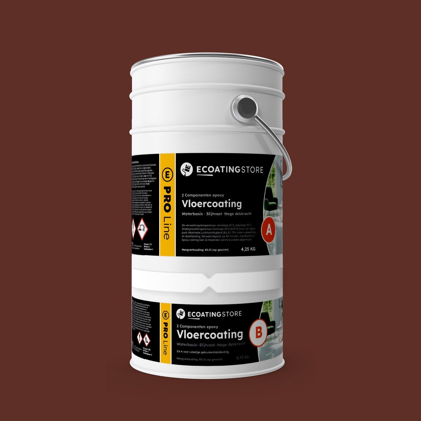 Garage vloercoating - RAL 8015