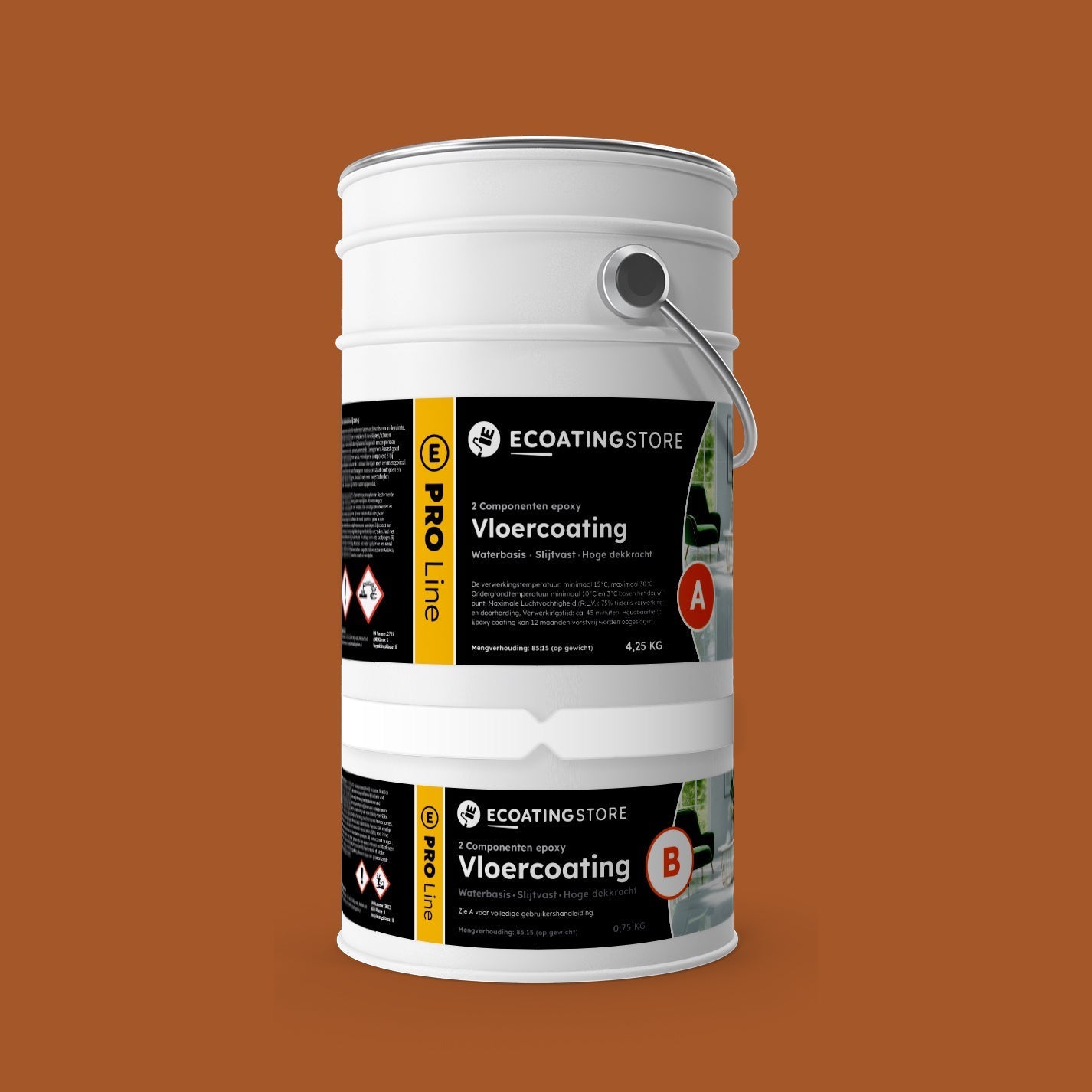 Garage vloercoating - RAL 8023