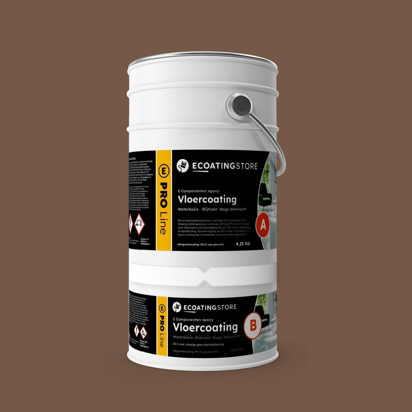 Garage vloercoating - RAL 8025