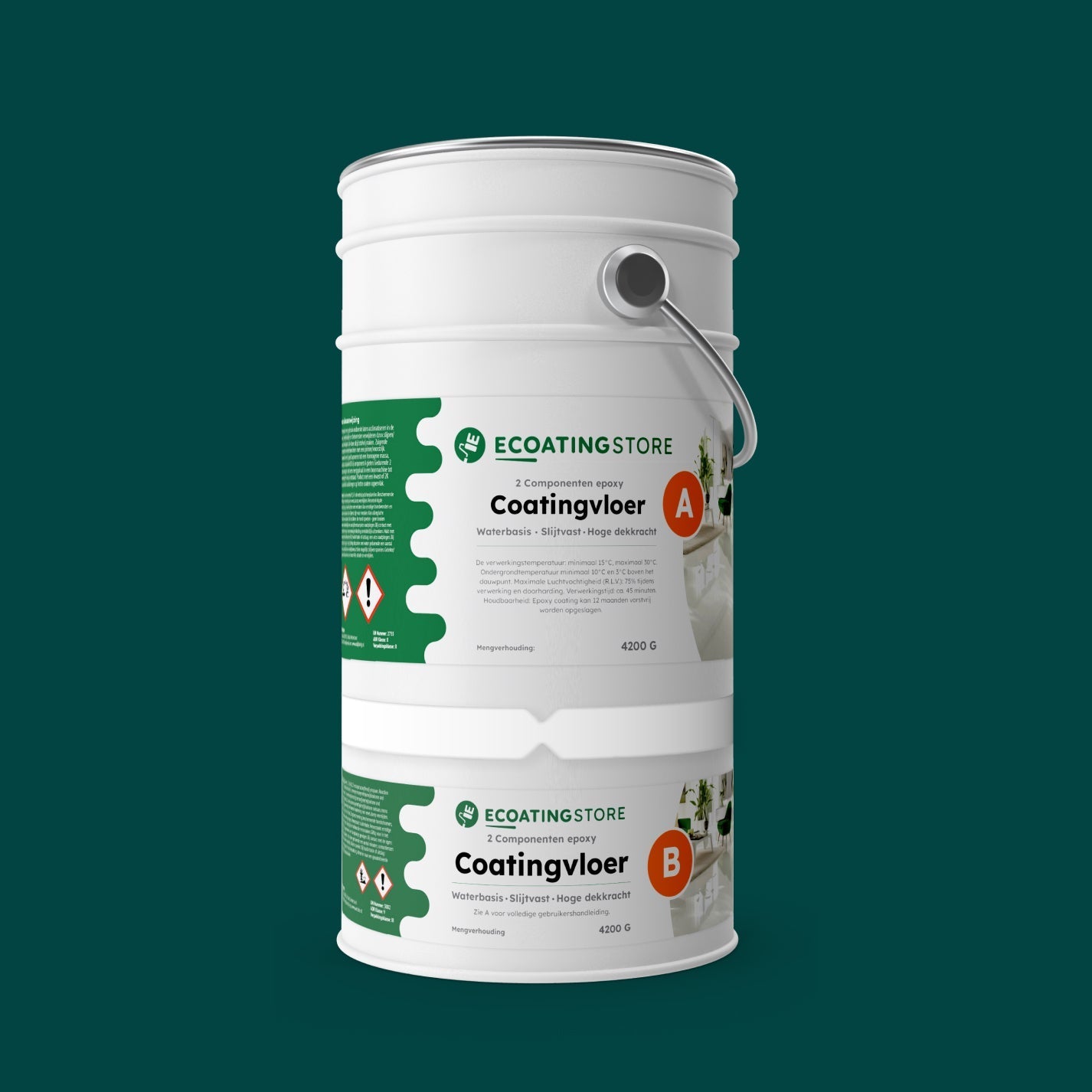 Vloercoating - RAL 6004