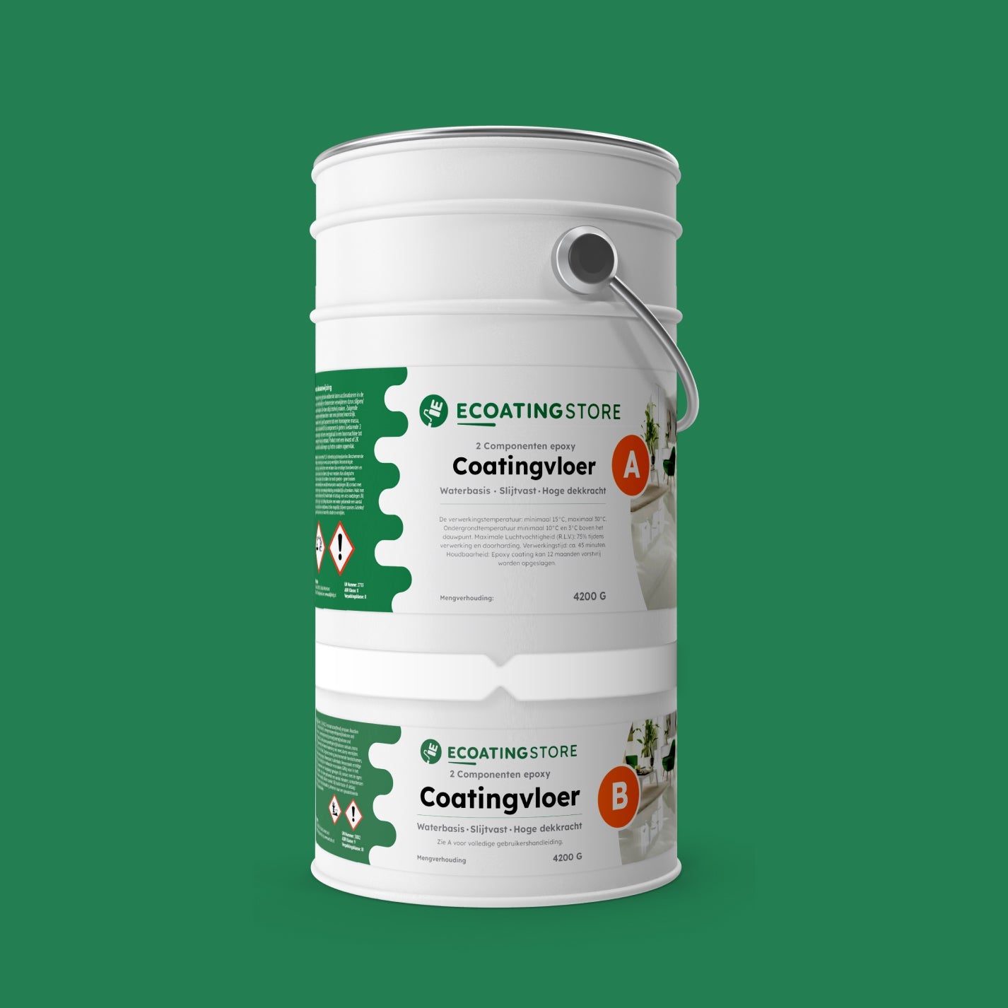 Garage vloercoating - RAL 6032