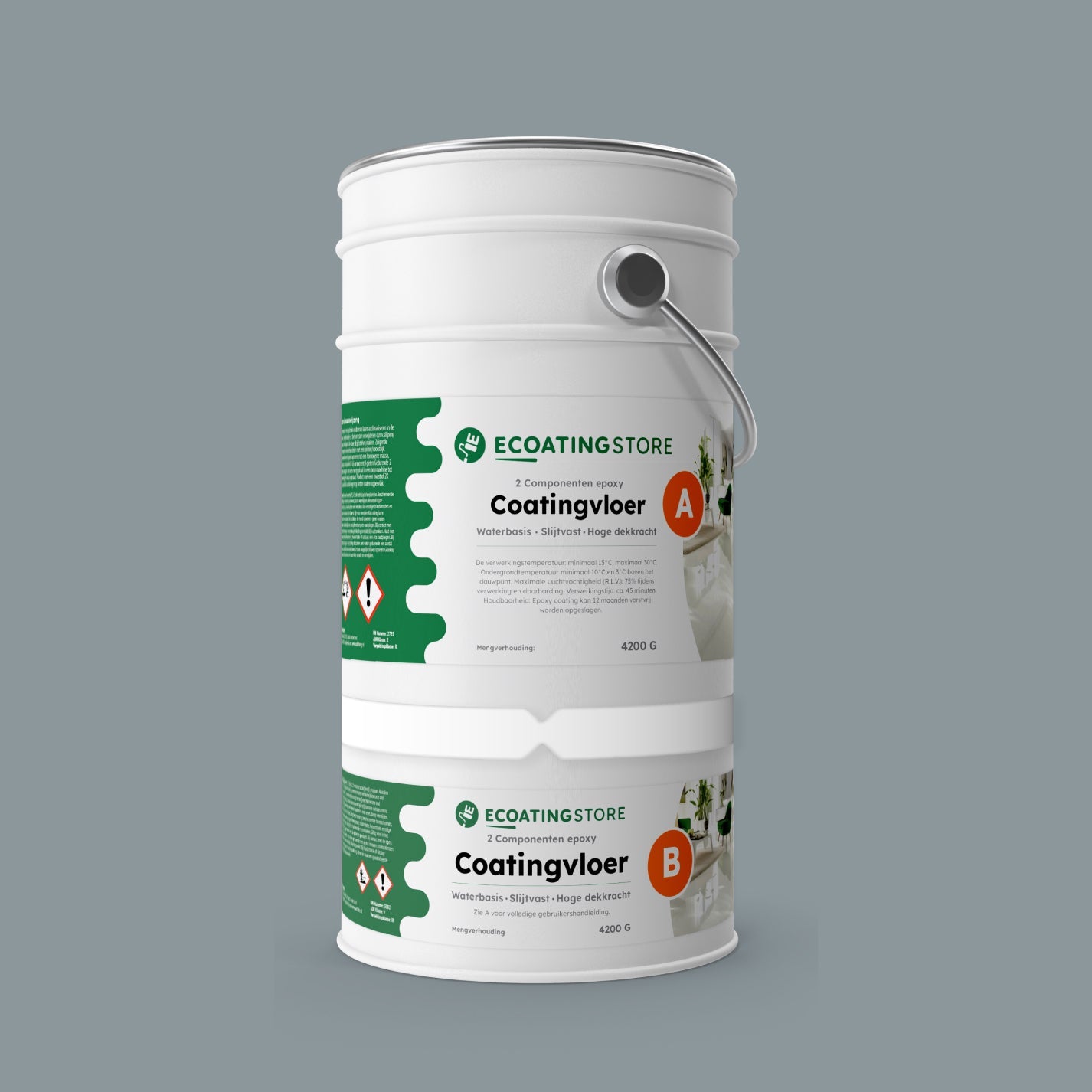 Garage vloercoating - RAL 7001