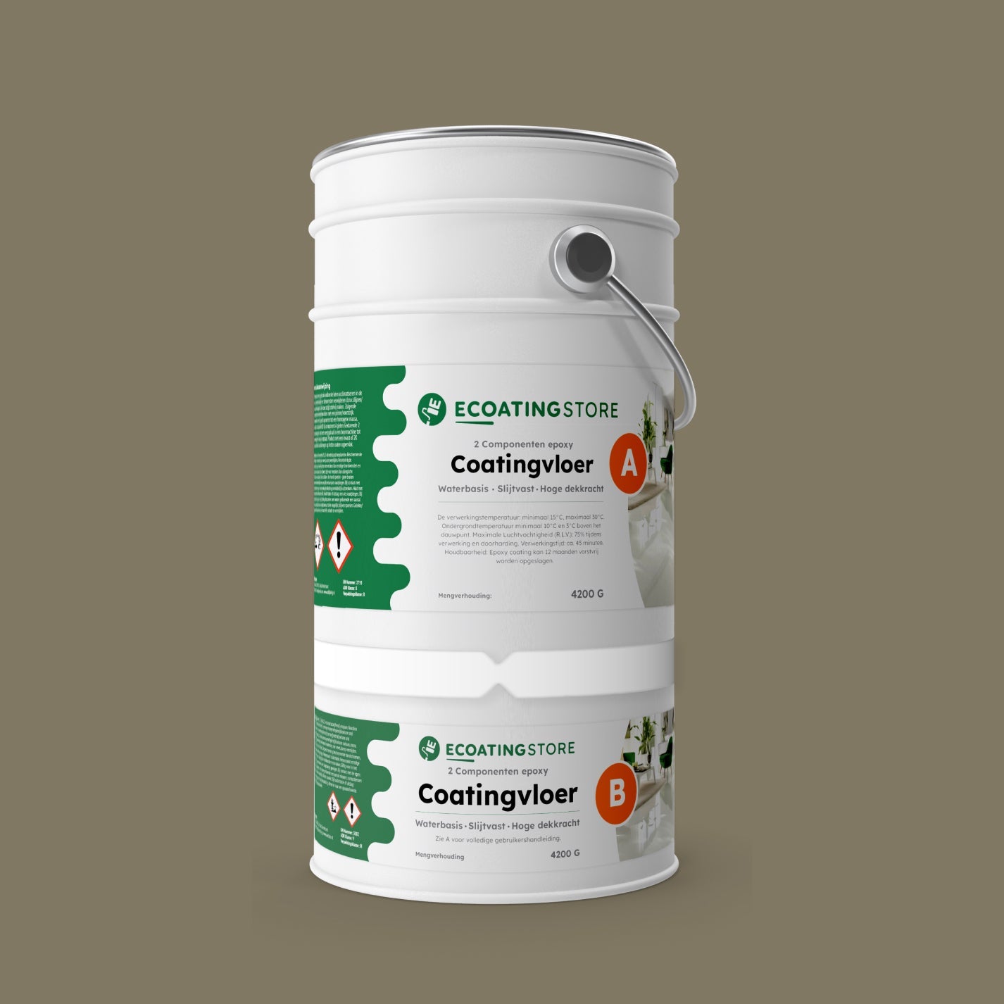 Garage vloercoating - RAL 7002