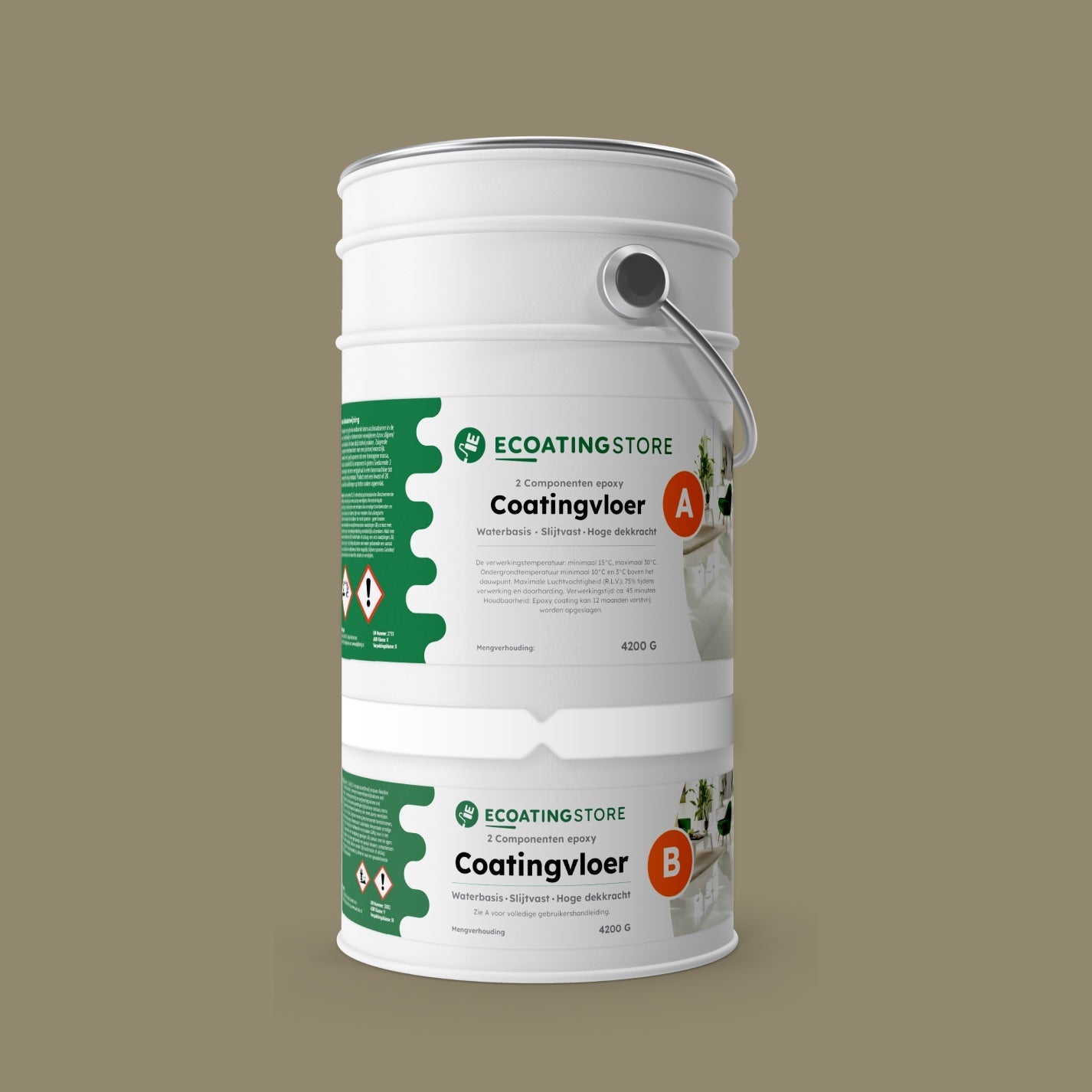 Vloercoating - RAL 7034