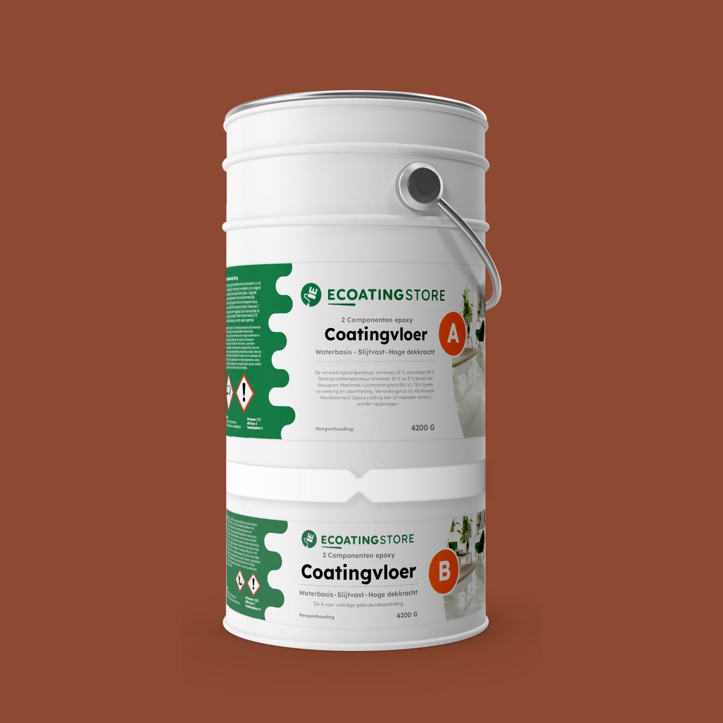 Garage vloercoating - RAL 8004