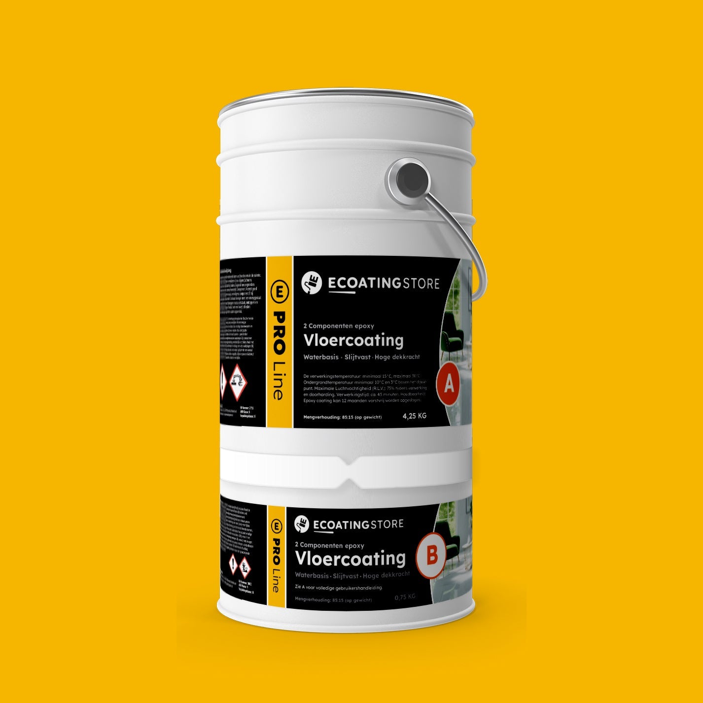 Garage vloercoating - RAL 1021