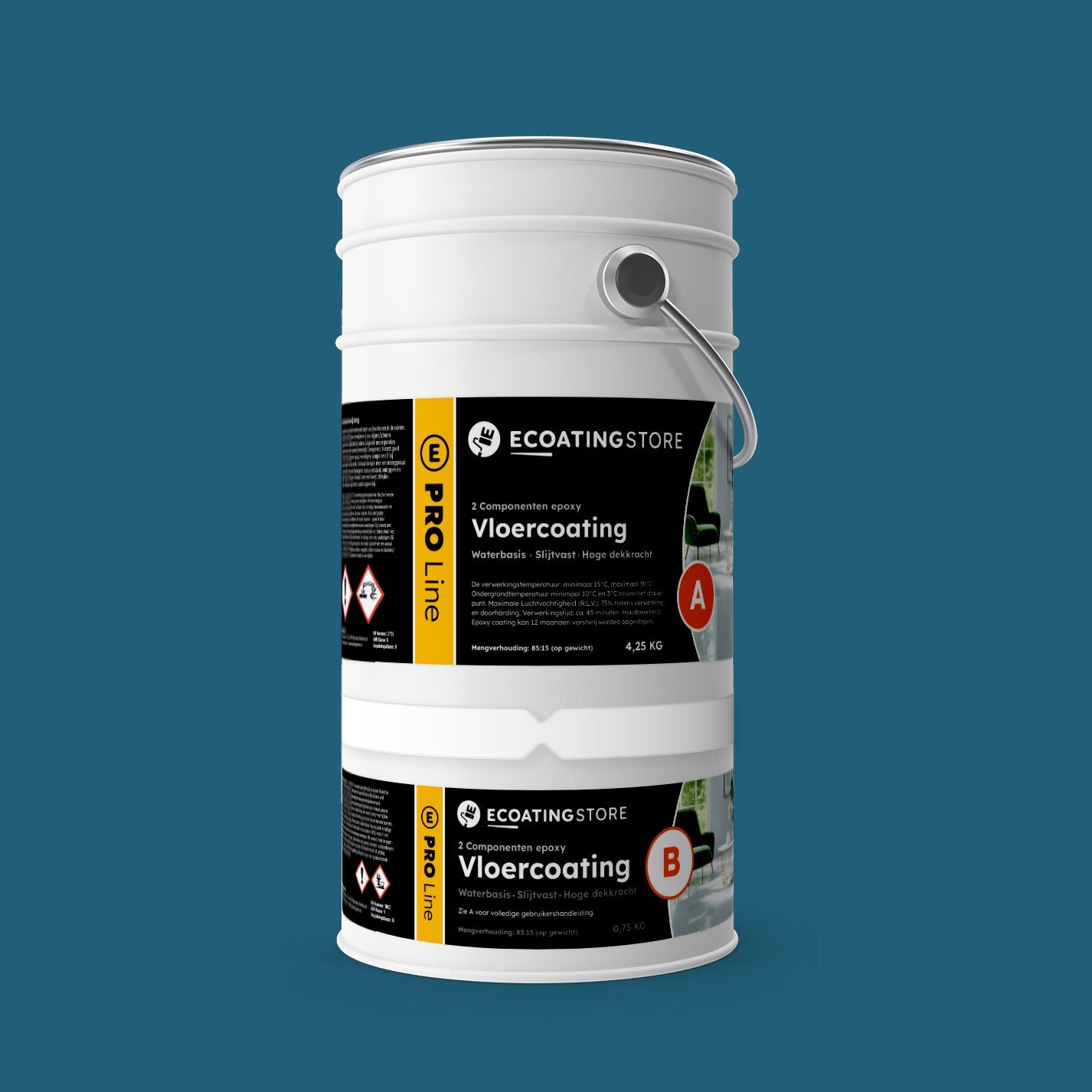Garage vloercoating - RAL 5009