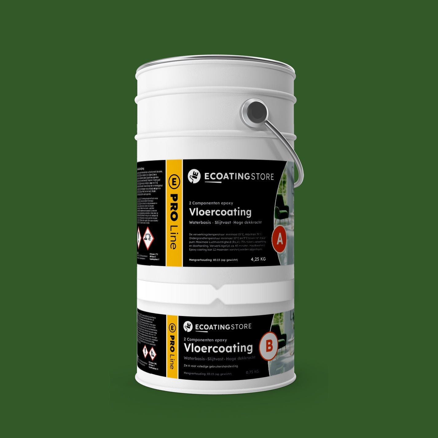 Garage vloercoating - RAL 6002