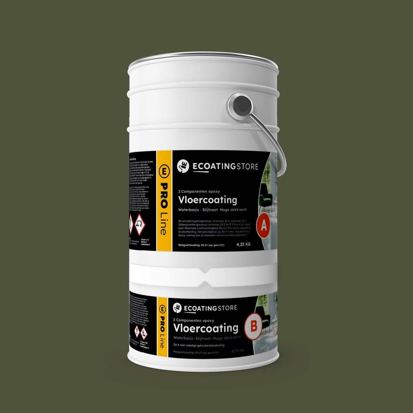 Garage vloercoating - RAL 6003