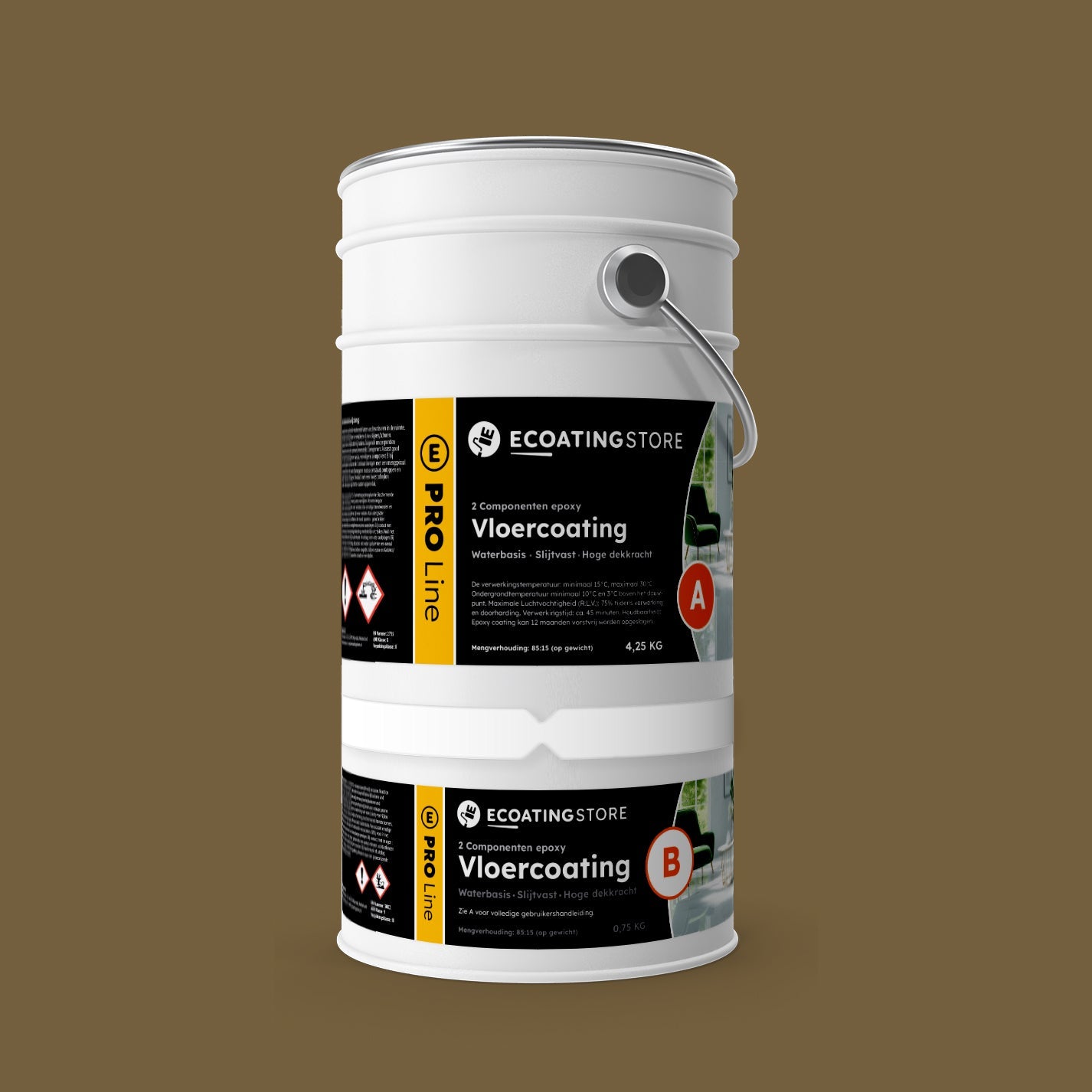 Garage vloercoating - RAL 7008