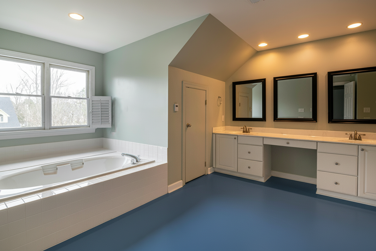 Garage vloercoating - RAL 5010