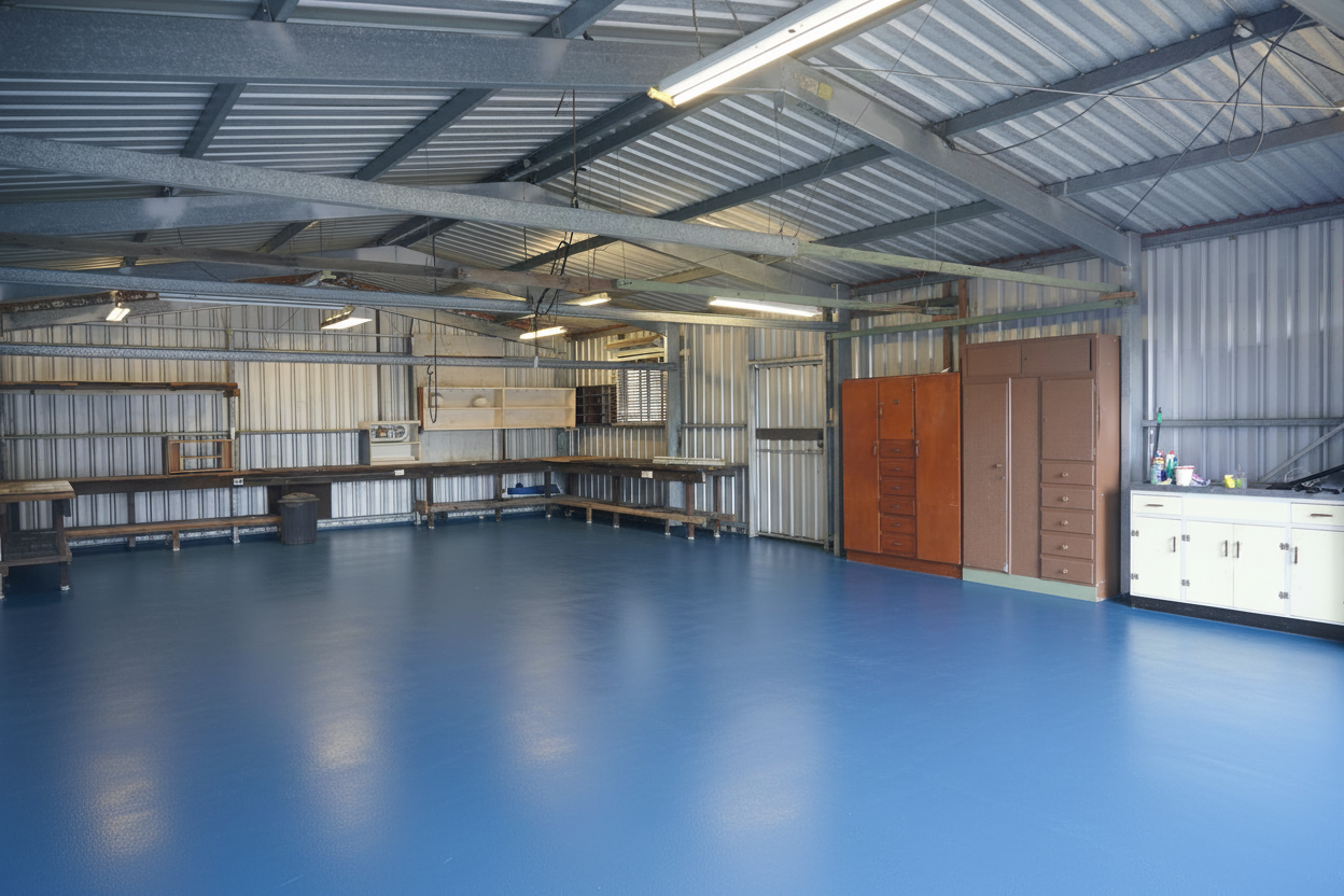 Garage vloercoating - RAL 5010