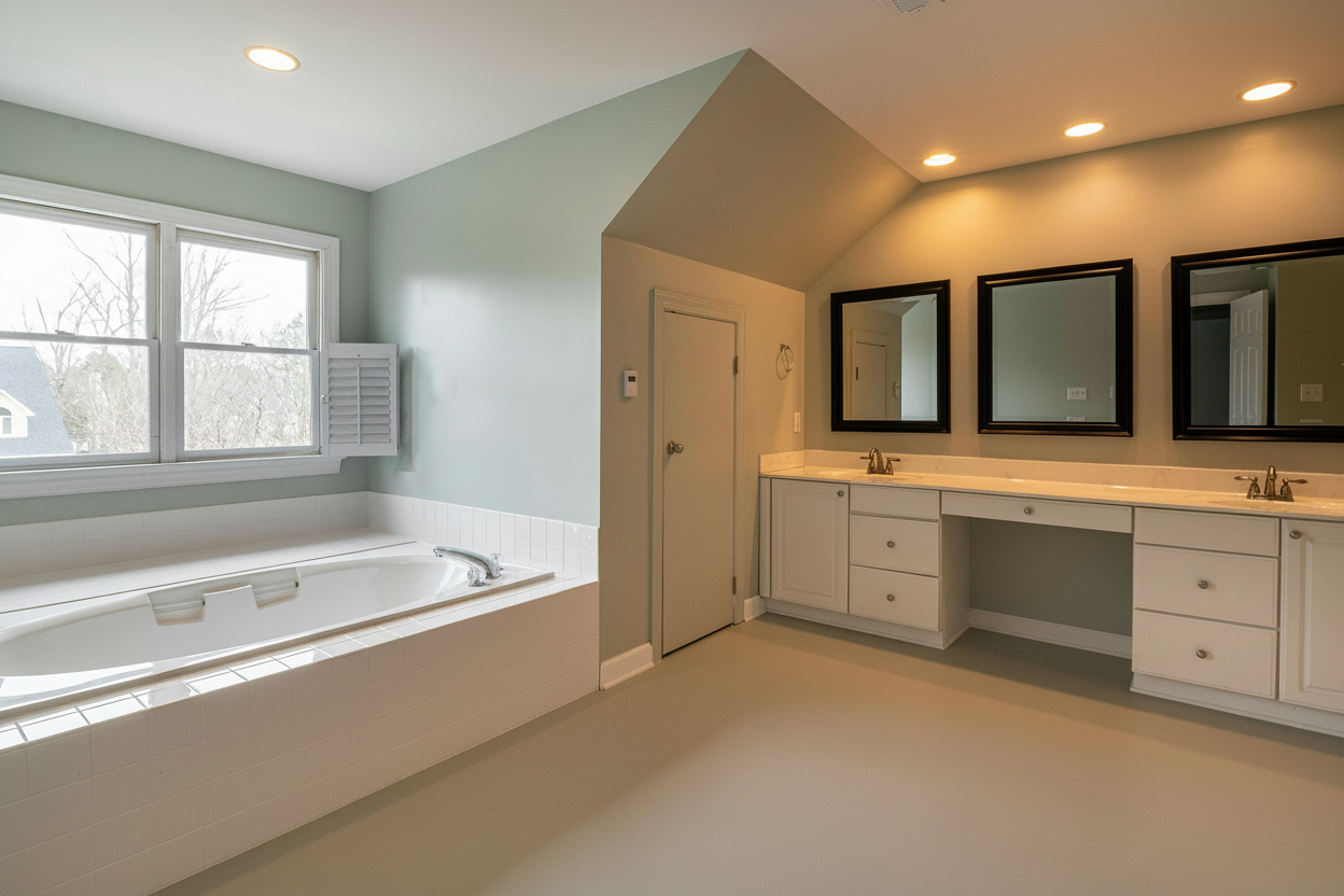 Garage vloercoating - RAL 7034